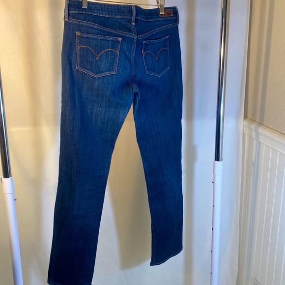 Levi's Jeans |Mid Rise Straight Jeans Slight Curve Women's Blue Denim size 31x32 - Picture 4 of 10
